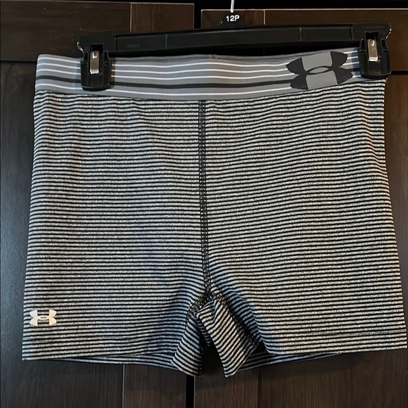 Under Armour Pants - Under Armour Women's Striped Gray Shorts